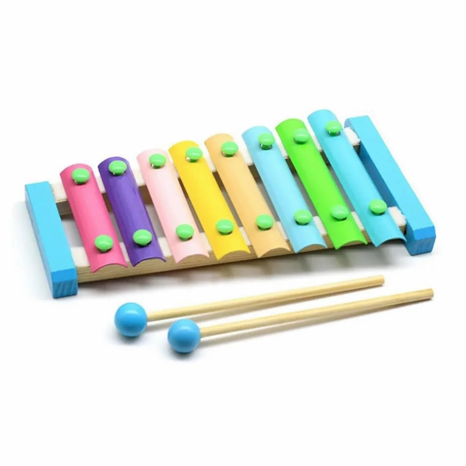 Strumento Xilofono Strumenti Musicali Per Principianti 8 Note Bacchette Per Xilofono In Legno Chiavi Colorate Piccolo Strumento A Percussione Xilofono