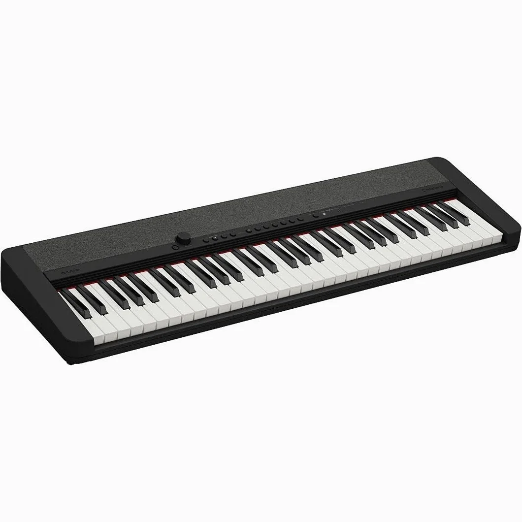 MusicalStore2005 Kit Tastiera 61 Tasti per Casio CT-S1 Black, Inclusi Borsa Imbottita a Tracolla, Stand e Alimentatore - Ideale per Bambini e Studenti