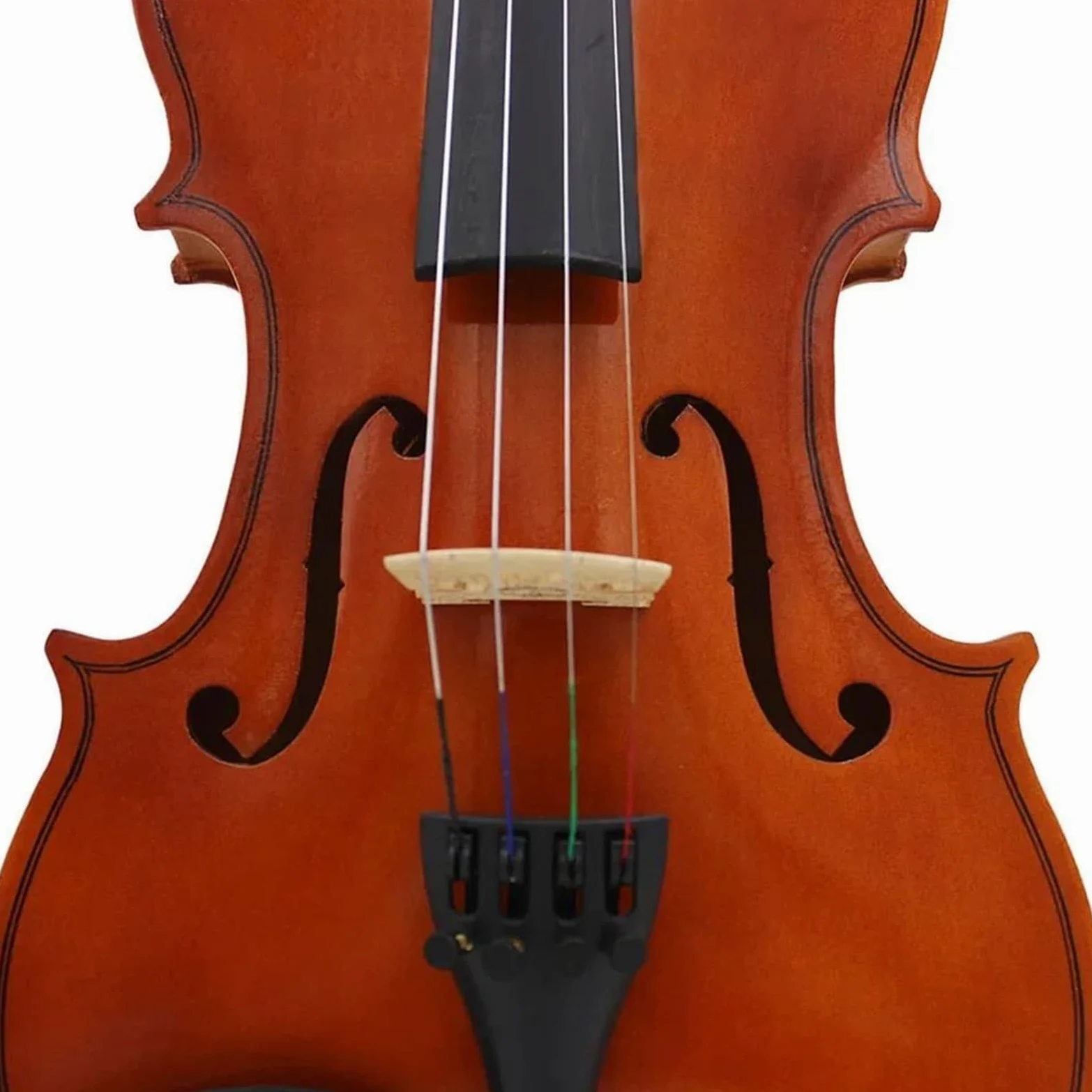 Violini Acustici Un Violino Acustico In Legno Massello Naturale Di Dimensioni Standard Perfetto Per I Principianti.(1/8)