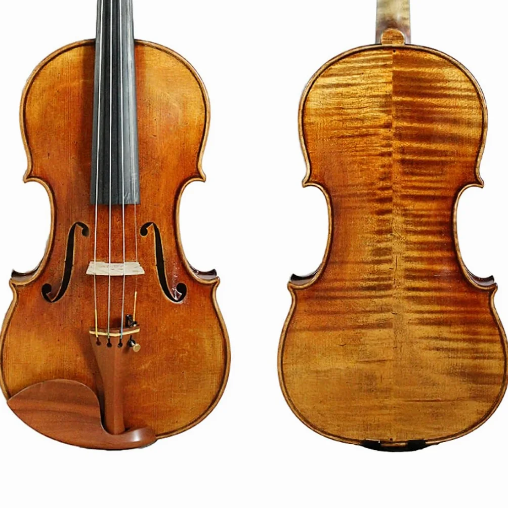 Violino 4/4 Copia Antonio Stradivari 1716 Messia 100% Handmade Olio Vernice Legno Europeo Con Pernambuco Bow Foam Case FPVN09