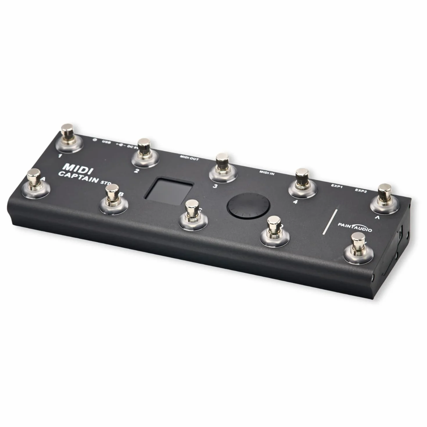 PAINTAUDIO MIDI Captain Foot Controller Multi-Effetti Tastiere Sintetizzatore USB MIDI software musicale Bias con funzione Time Engine Supporta tutti i PC/CC/Note Commander 10 Foot Switch (nero)