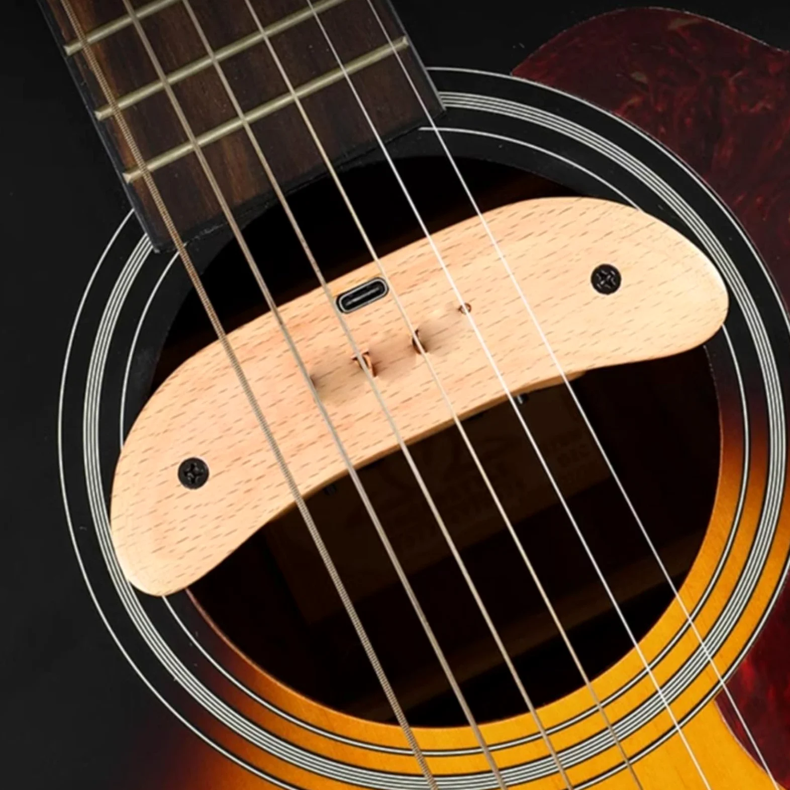 Pickup Per Chitarra Pickup A Vibrazione Per Chitarra Acustica Folk Drum Machine Con Vibrazione Migliorata Senza Fori Per Suonare Le Dita