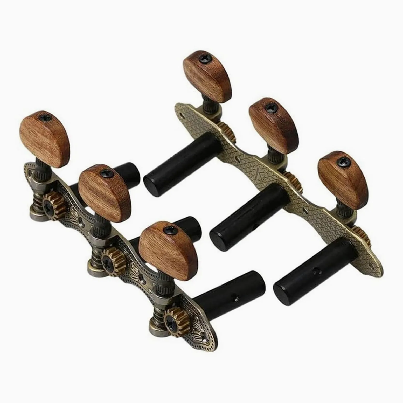 Accordatore Per Chitarra Set di 2 chiavi di accordatura per accordatore per chitarra Parti di ricambio per la testa della macchina per chitarra classica