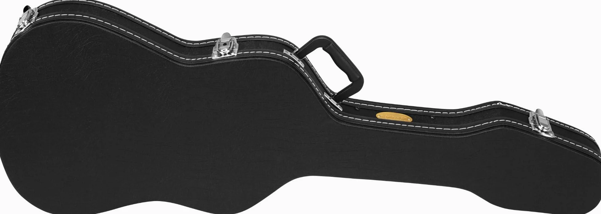 ROCKTILE Custodia Deluxe per Chitarra Elettrica - Pelle Sintetica con Fodera Morbida - Scomparto Integrato e Maniglia - Bloccabile - Dimensioni Interne Massime (LxLxP): 104,5 x 35 x 8 cm - Nero