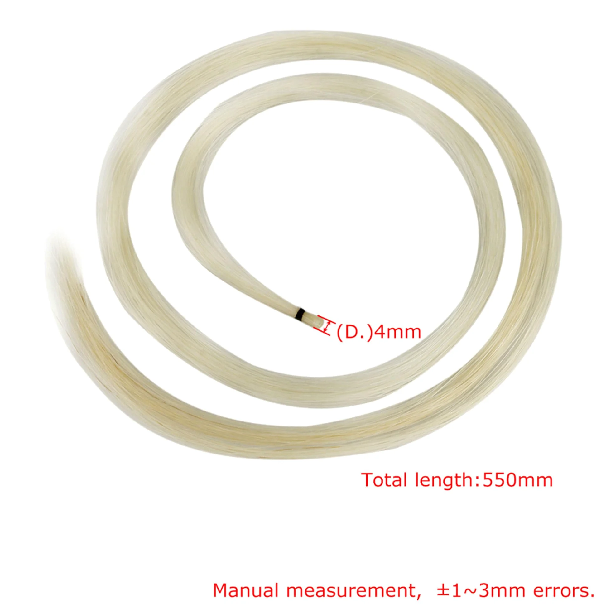 Yibuy 20 matasse 81,3 cm strumenti musicali parti arco violino capelli crine di cavallo bianco