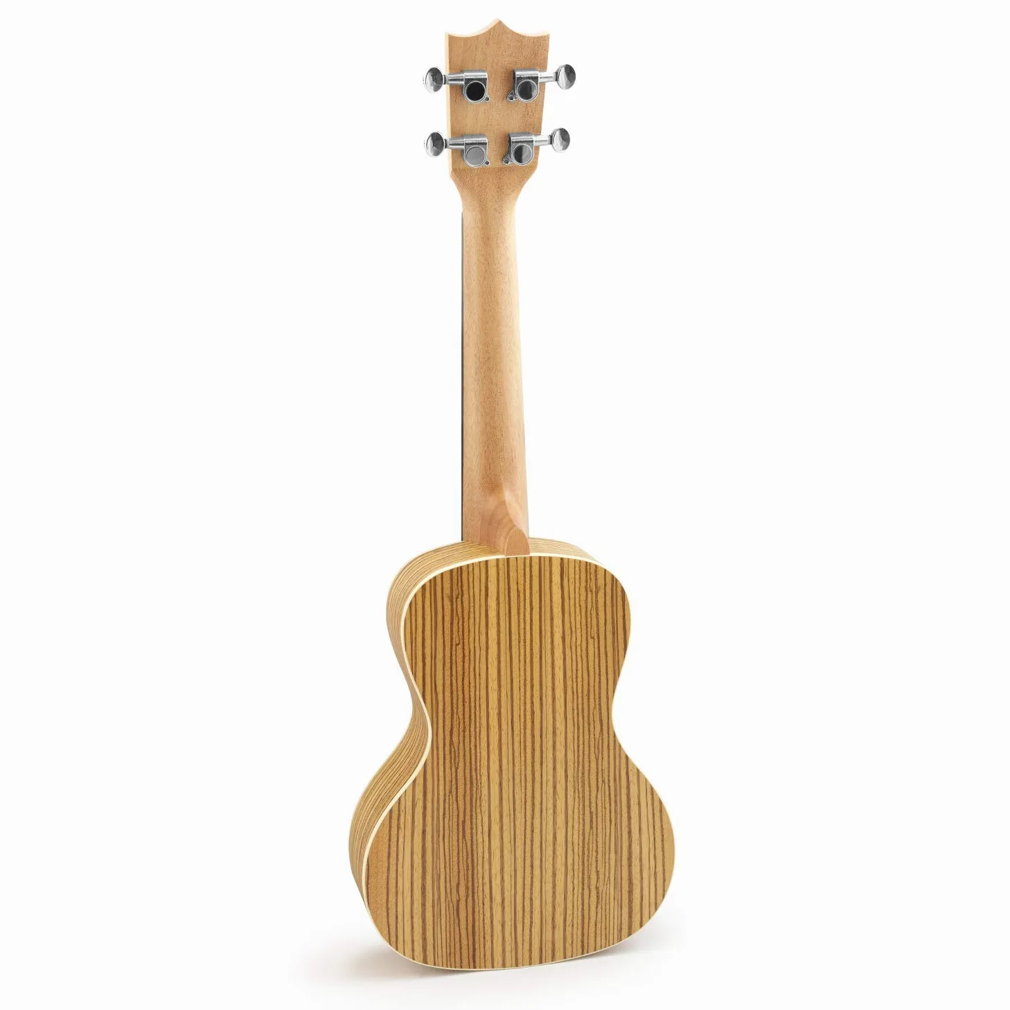 Theodore T-U-04-ZB ukulele concerto zebrano kit completo | Include accordatore, custodia, tracolla, 3 plettri in feltro e corde di ricambio, ideale per principianti.
