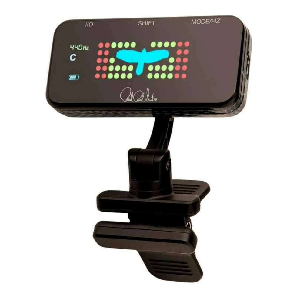PRS Clip-On Headstock Tuner – Accordatore Ricaricabile USB per Chitarra, Basso e Ukulele, Display LED, 4 Modalità, Precisione 0.5 Cent