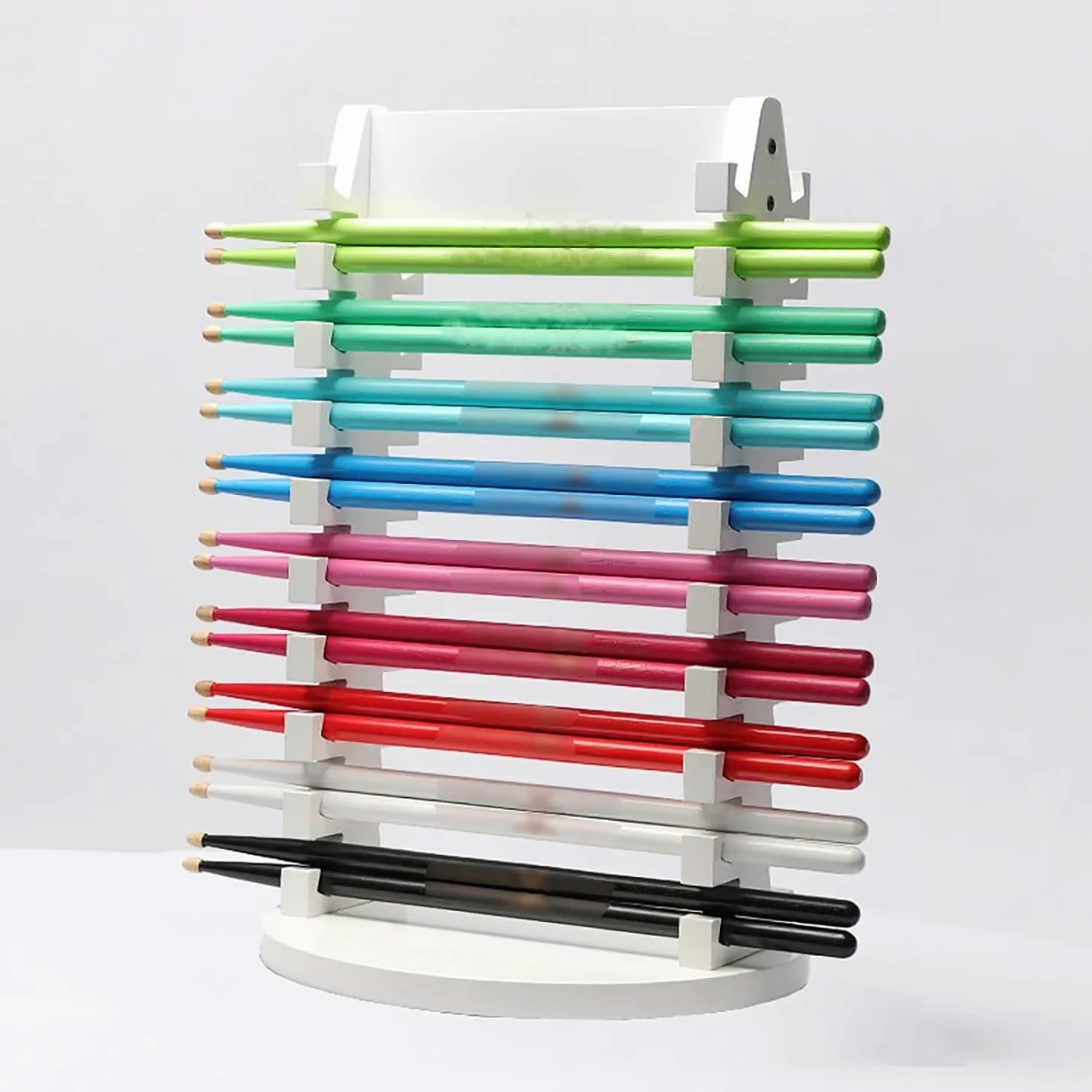Porta Bacchette 10 Livelli di Negozio di Musica per Tamburi per Il Bastone d'impatto, Serie di Accessori per Tamburi, Un Regalo per Il Batterista