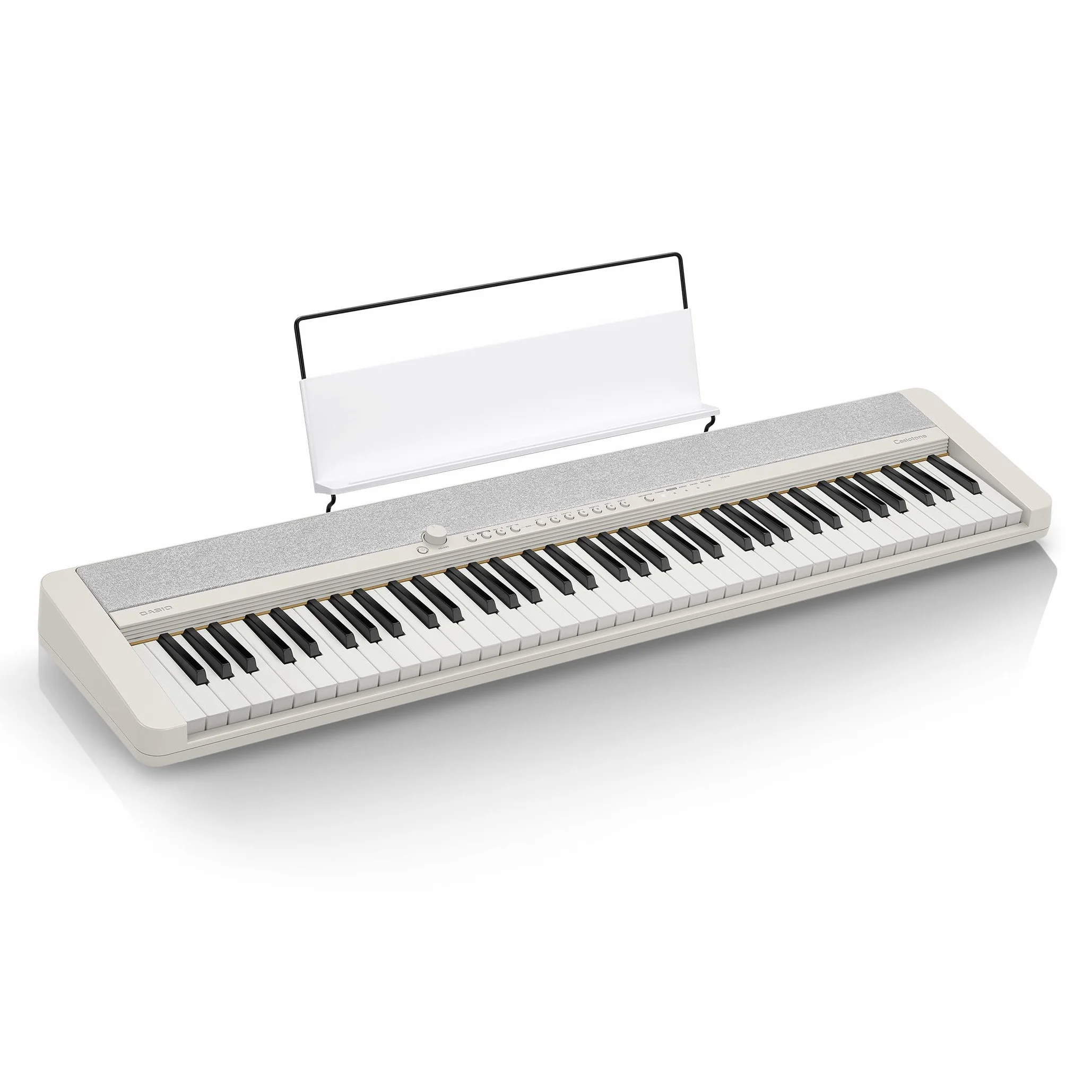 Casio Casiotone CT-S1-76WE Piano-tastiera con 76 tasti sensibili al tocco, 61 suoni, bianca