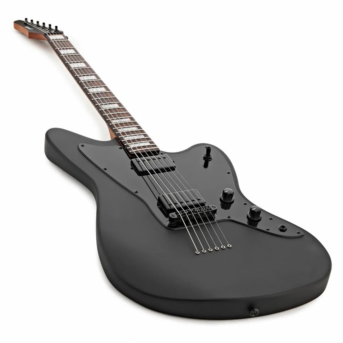 G4M 638 Flicorno soprano baritono chitarra elettrica, Neroout | Manico Acero Tostato 27" Ideale per Accordature Basse, Bassi Equilibrati con Corde .013-.062, Doppi Humbucker Ceramici