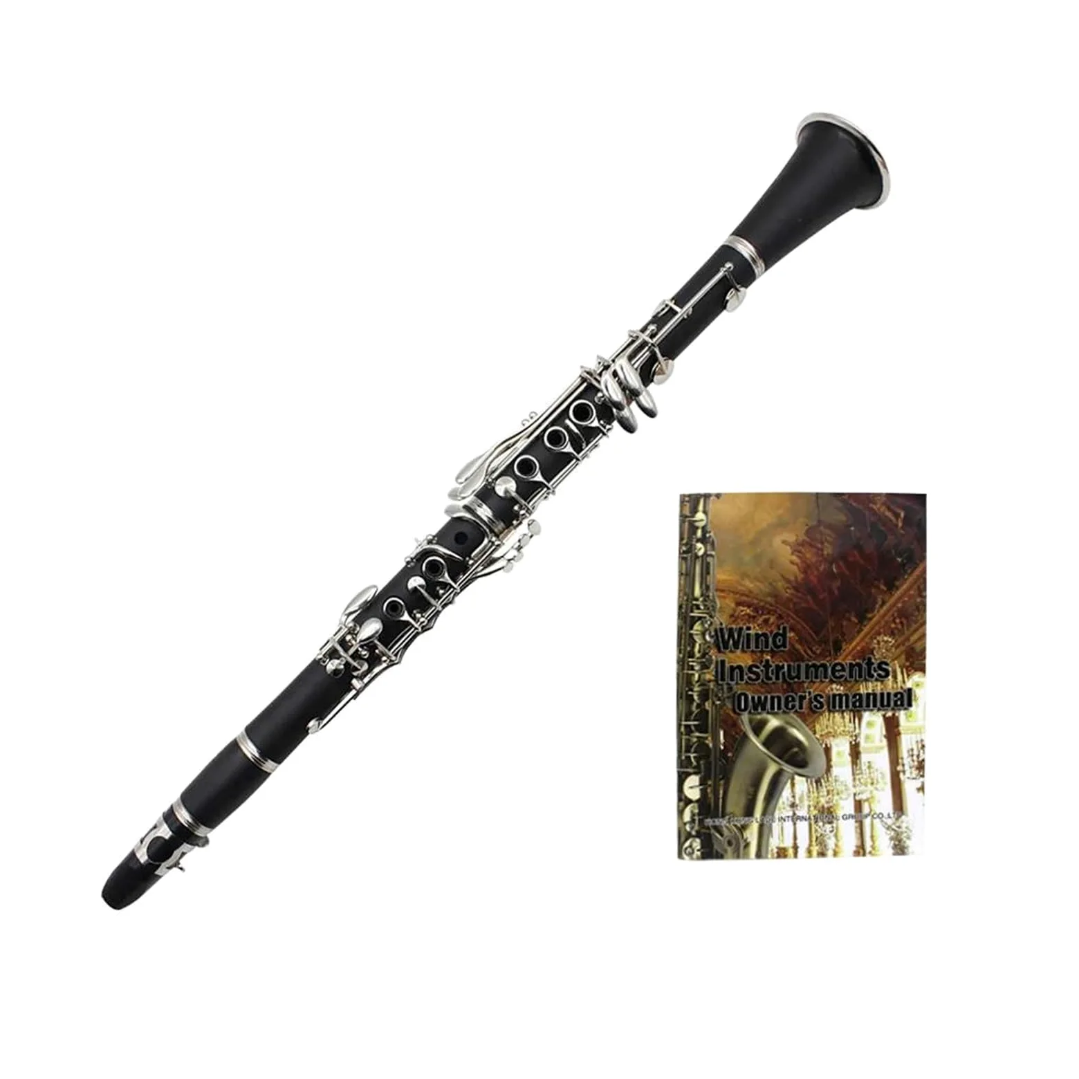 Buffet Clarinetto Sib Clarinetto Professionale Per Esibizioni In Concerto Clarinetto A 17 Tasti Con Kit Per Clarinetto Ance Accessori(White)