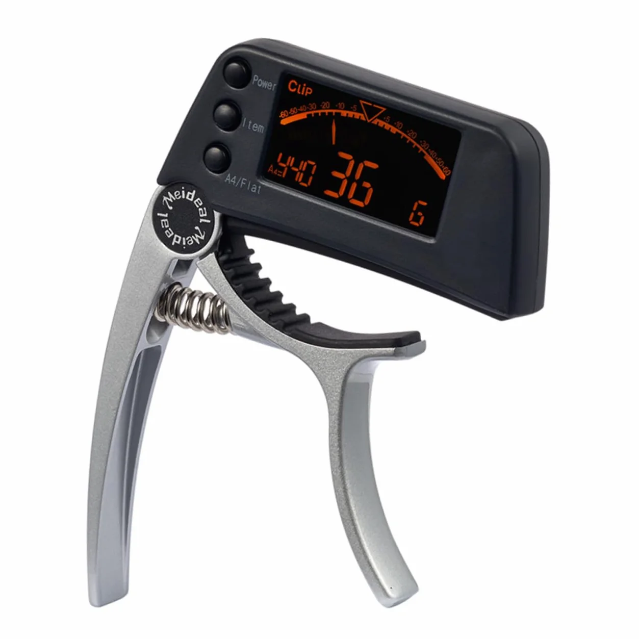 Abaodam 3pezzi Accordatore Elettronico Con Capo Per Chitarra Acustica e Basso Display Lcd Strumento Di Tuning Per Chitarra Ukulele e Banjo