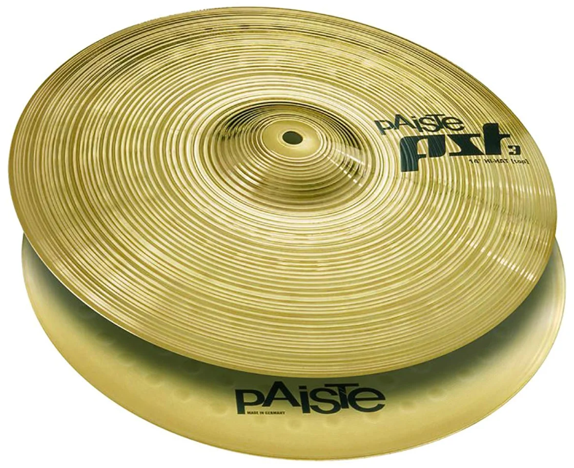 'Paiste 35,6 cm PST3 Hi Hat Cymbals con Mapex Tornado drum Hardware supporto