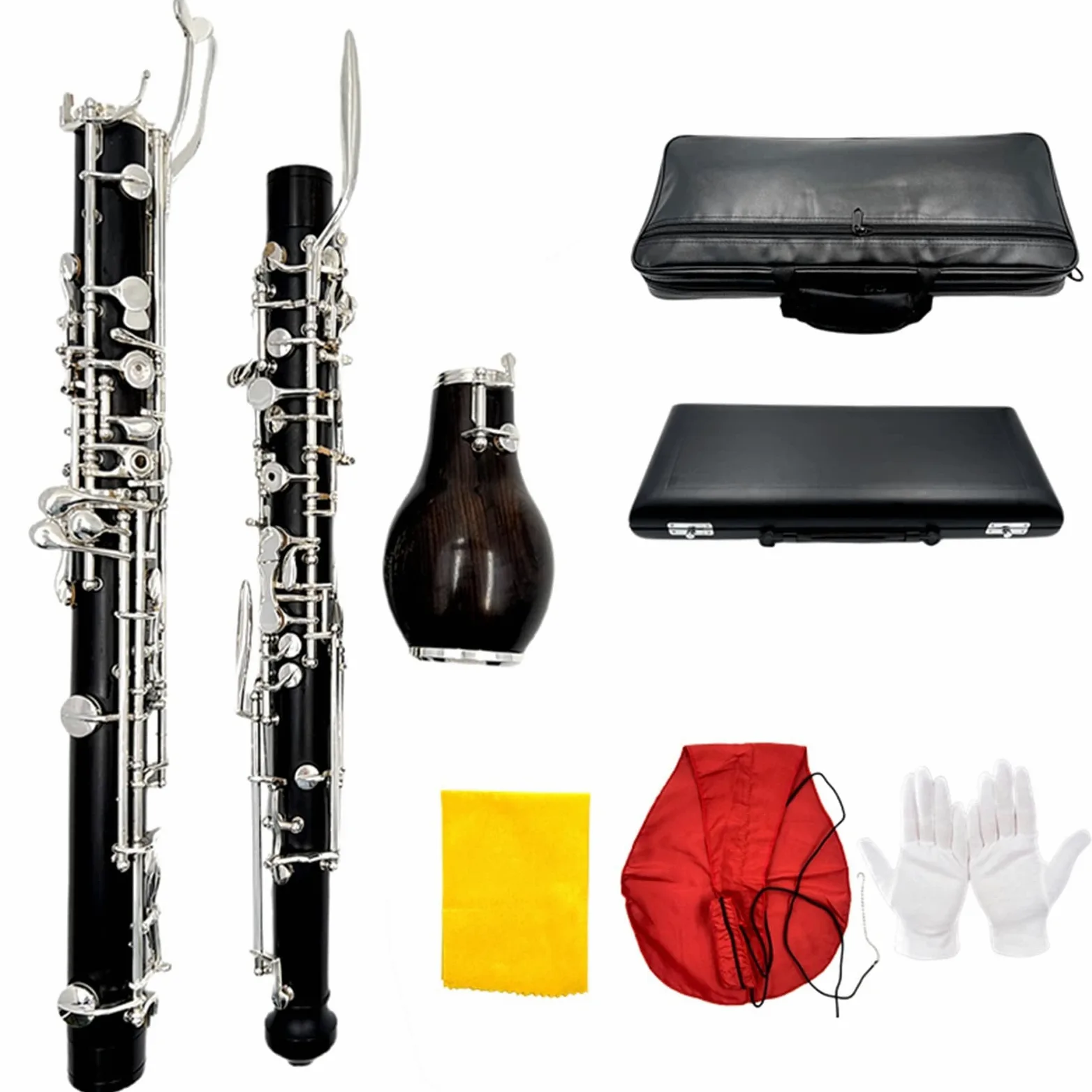 Ebano Indonesiano Classe A Chiave F Corno Inglese Contralto Oboe Legno Massiccio Chiavi Argentate Strumento A Fiato Oboe per Principianti