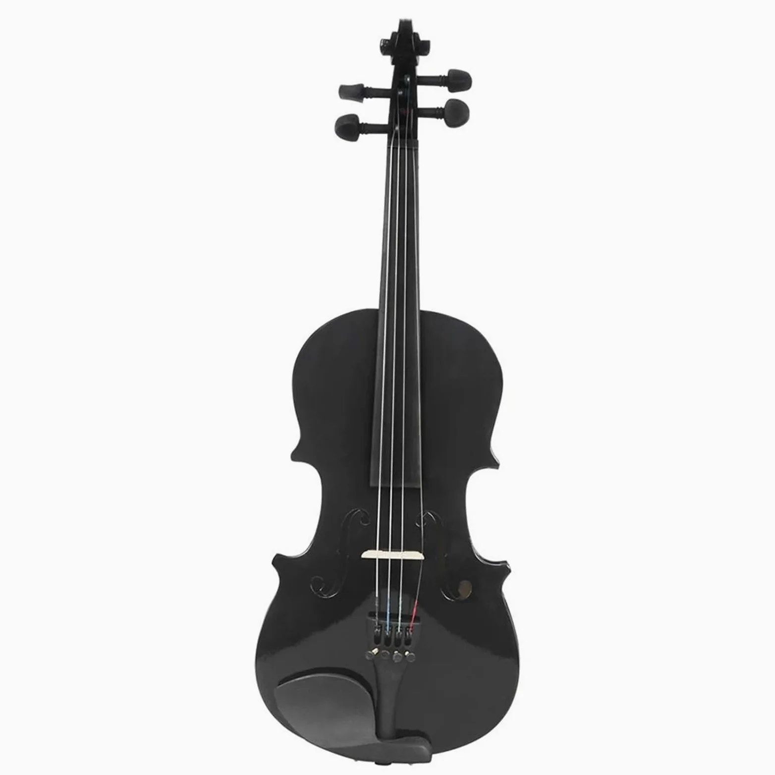 Violino Acustico In Legno Massello Per Strumento A Corda Di Nero 1/8 Con Scatola Di Accessori Per Strumenti Musicali
