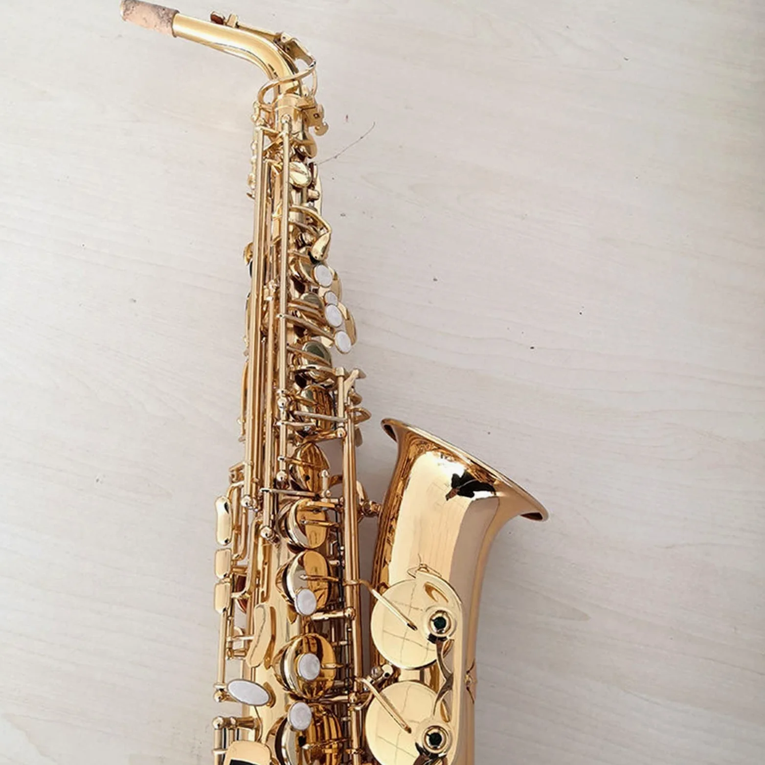 Sax Studente Sassofono Contralto Professionale E-Tune in Ottone Placcato Oro Sax Contralto Professionale