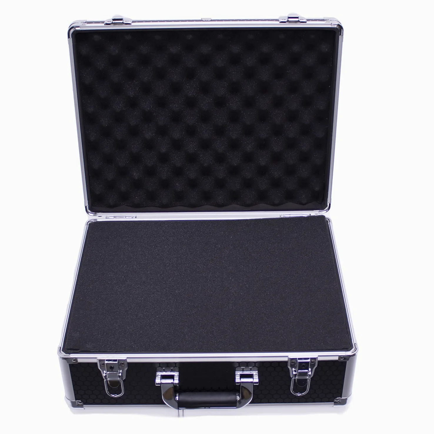 Protekt Plus Series Universal Utility Flight Case Pick and Fit Schiuma a cubetti, Black, 450 x 370 x 180mm, Custodia universale di volo