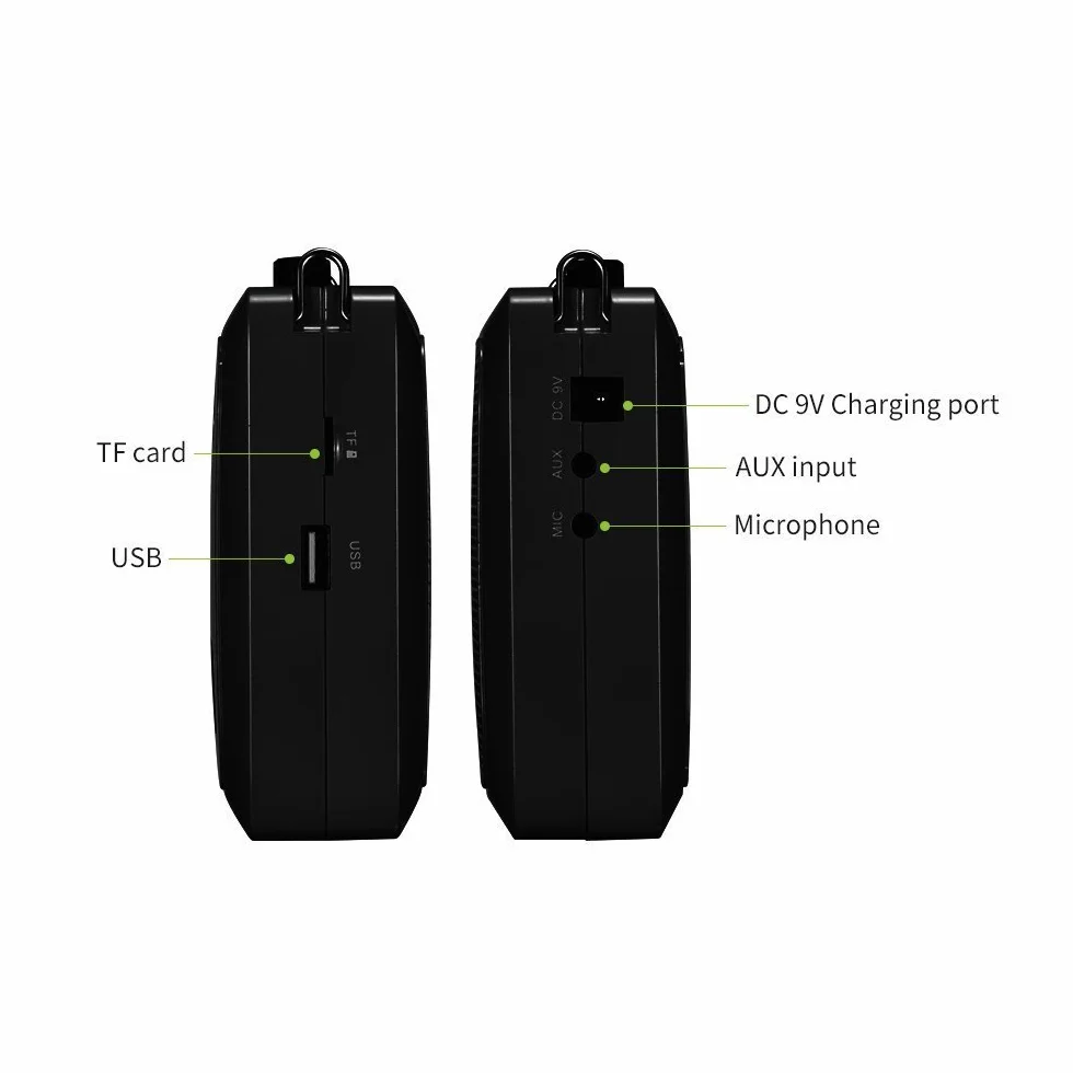 Amplificatore vocale con microfono portatile per insegnanti, mini amplificatore di voce 25W Batteria ricaricabile 4000mah Sistema PA per insegnanti, guida turistica, allenatori, presentatori