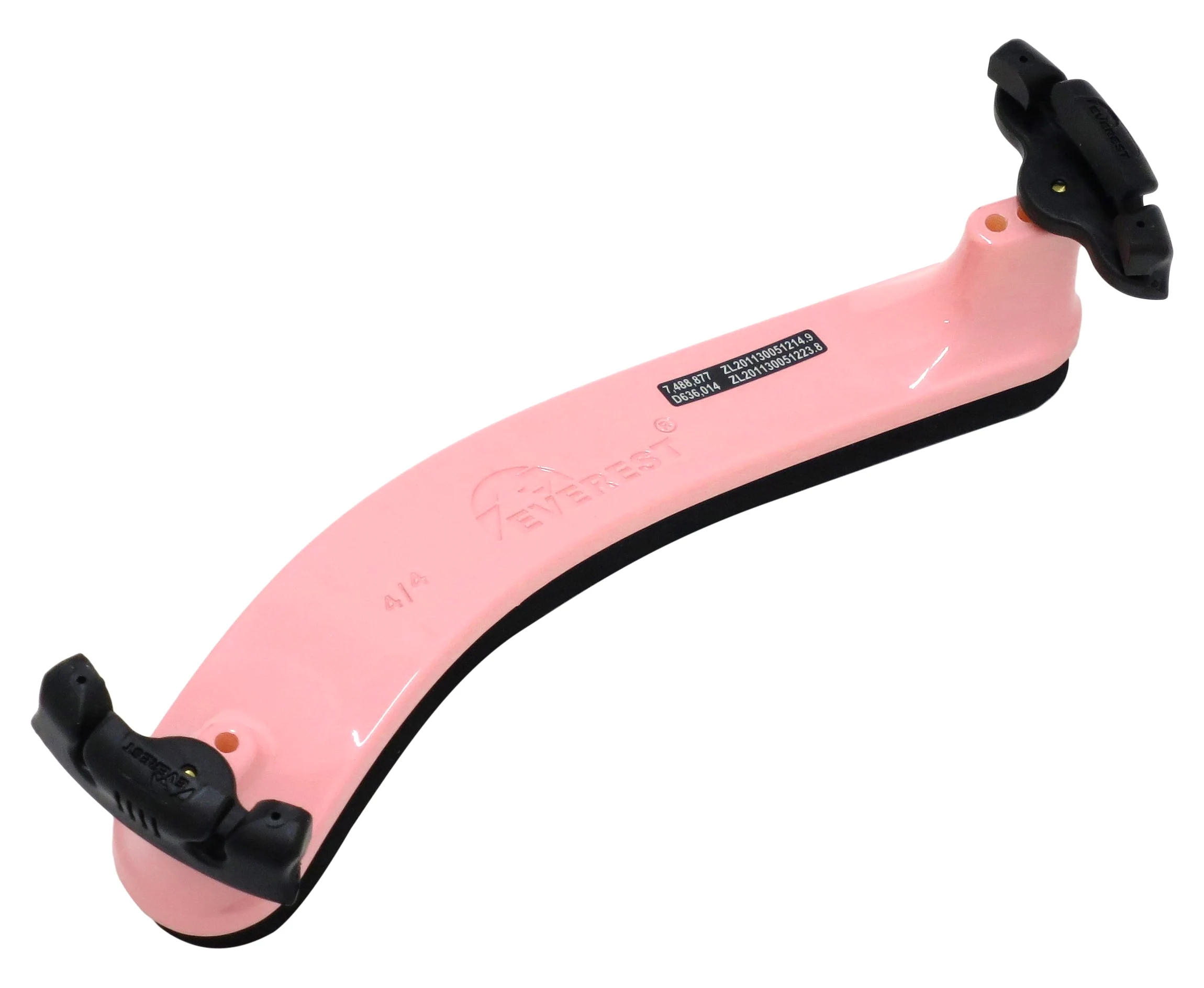 Everest Light Pink Spring Collection Size (4/4) Violin Adjustable Shoulder Rest