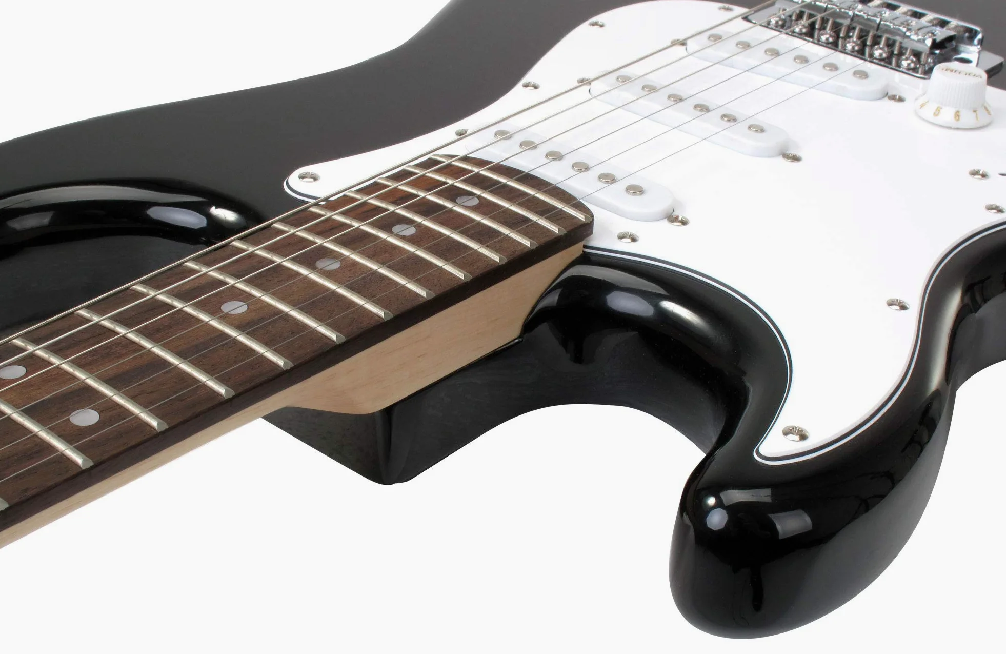 Rocktile Pro ST3-BK chitarra elettrica versione mancina (Lefty) set