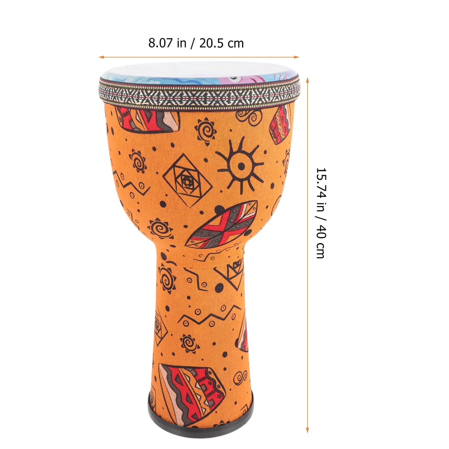 Garneck Tamburo Djembe Tamburo Bongo Professionale 8 Pollici Tamburello Stile Africano Occidentale Illuminazione Della Infanzia Strumenti Musicali Di Halloween Per Bambini