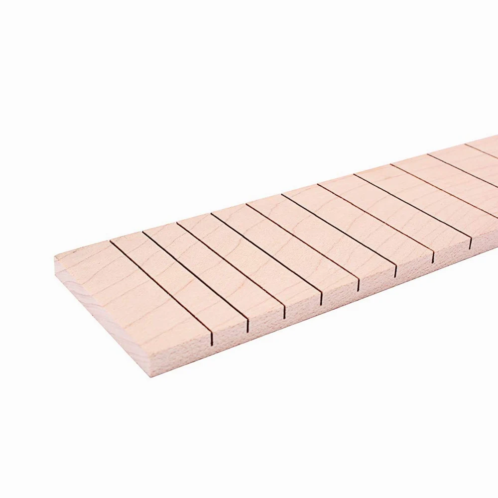 Alnicov Parti di ricambio della tastiera della tastiera della chitarra elettrica a 22 tasti in legno d'acero pre-scanalato