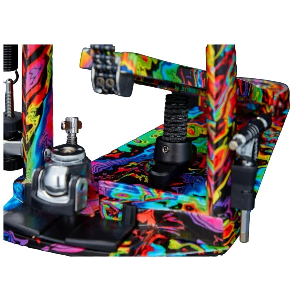 Tama HP900PMPR Einzelpedal Iron Cobra Power Gilde Psychedelic Rainbow - Pedale per batteria