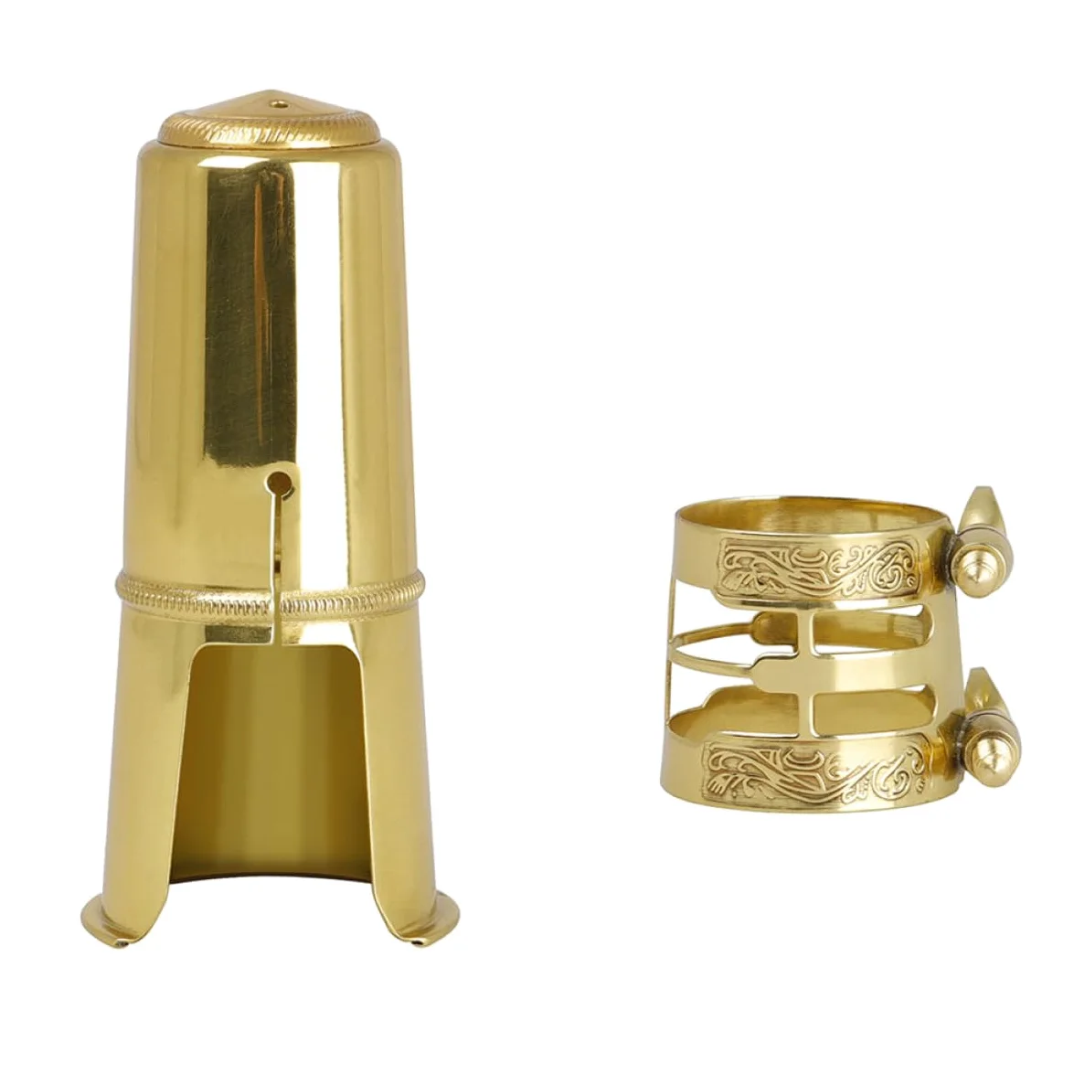 ibasenice 4sets Accessori Per Sax e Clarinetto Cappuccio Con Clip Decorativa Facile Da Installare Resistente e Duraturo Strumenti Musicali Per Professionisti e Principianti