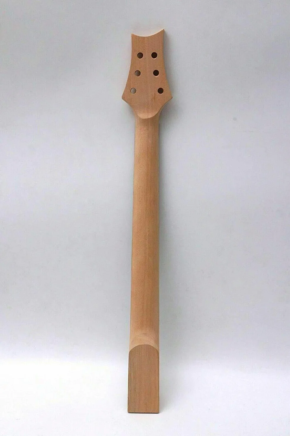 Yinfente 1 set di kit per chitarra elettrica naturale, manico e corpo in mogano, 22 tasti, scala da 61 cm, intarsio per uccelli, pickup S-S, ponte fisso
