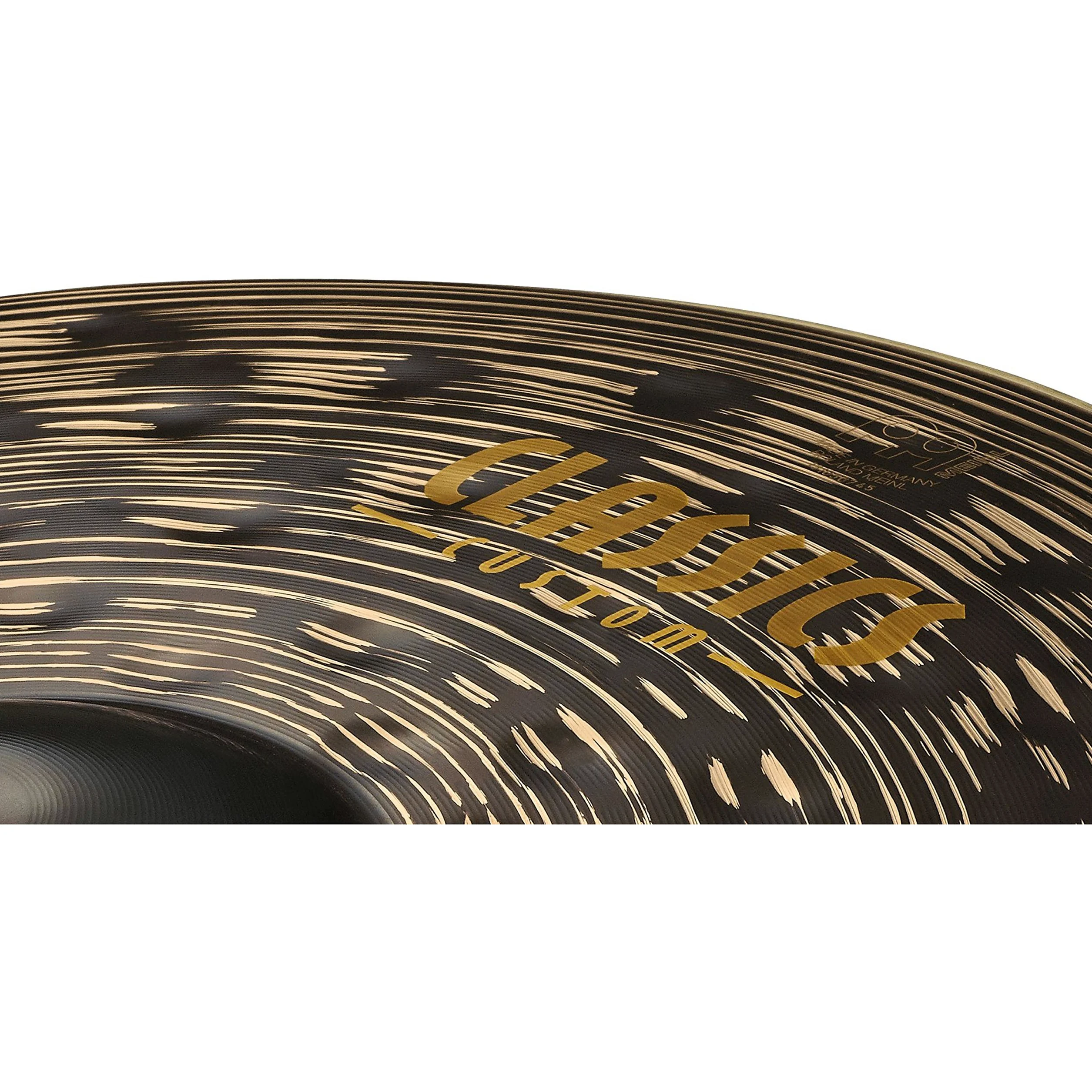 Meinl Cymbals Classics Custom Dark Set Box Pack di Piatti con Hihat 14 pollici, Crash 16 e Piatto Ride 20 per Batteria - Bronzo B12, Finitura Scura, Prodotto in Germania (CC141620)