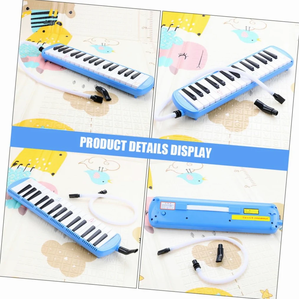 POPETPOP Melodica Tasti per Principianti con Tubo Bocchino Tastiera Portatile Leggera e Colorata Strumento Musicale Elettronico con Effetti Sonori Integrati per Pratica e Performance