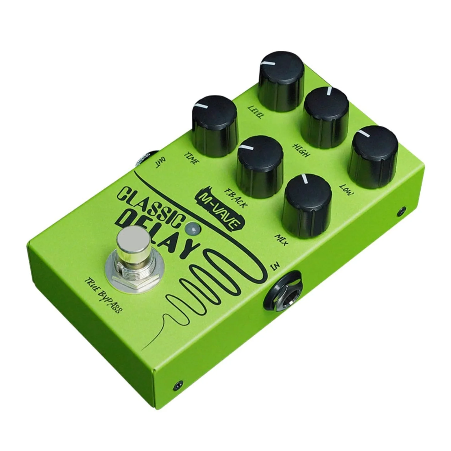 Delay Pedal Chitarra Delay Pedal Analogico Classicl Delay Effect, 600Ms Tempo di Ritardo Massimo Per Esplorazione Musicale