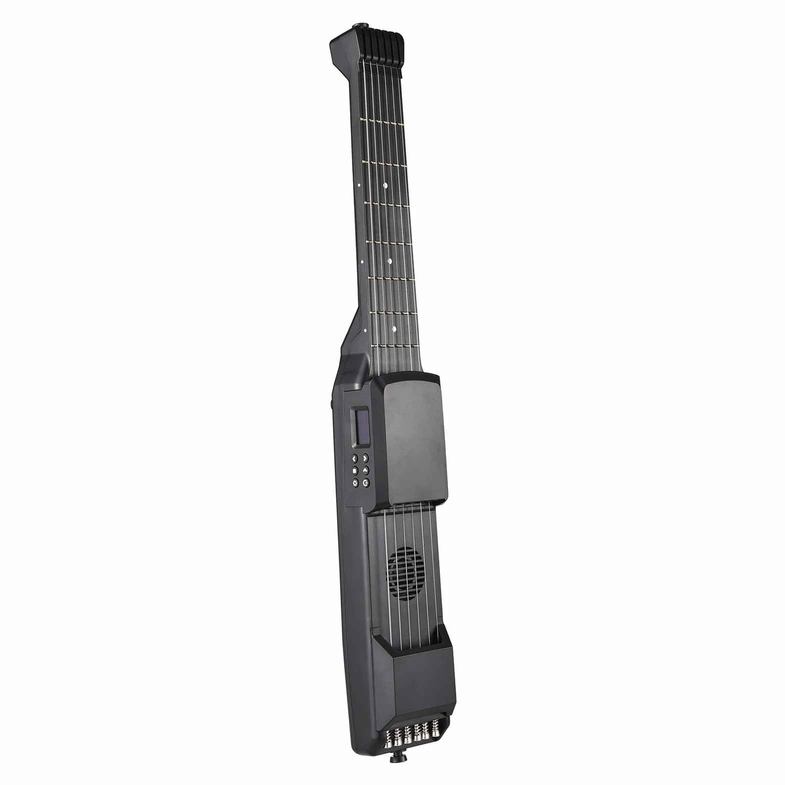 Generic Chitarra Intelligente a 7 Tasti, Chitarra Elettrica da Viaggio Portatile con Capotasto Metronomo Sintonizzatore Digitale, per Principianti Che Si Esercitano Nell'apprendimento