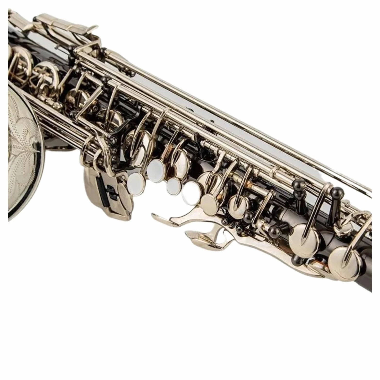 Professionale Sassofono Sassofono Contralto Nero in Lega di Nichel Argento Contralto Sax Strumento Musicale in Ottone con Custodia Bocchino