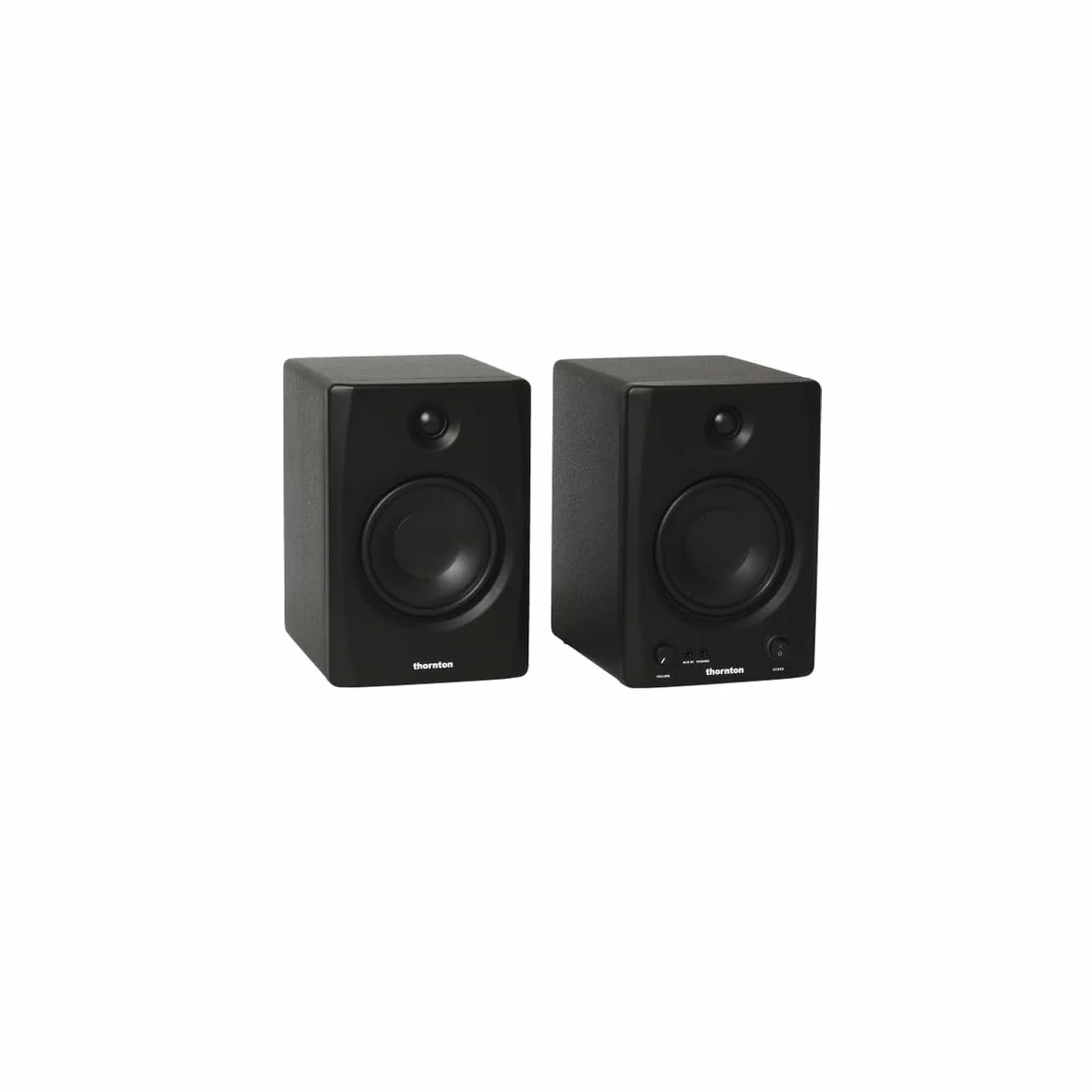 Monitor da studio attivi Thornton Pure 50 (coppia) - 60 W Classe D, ingressi bilanciati/sbilanciati, uscita cuffie, accordatura acustica e BT