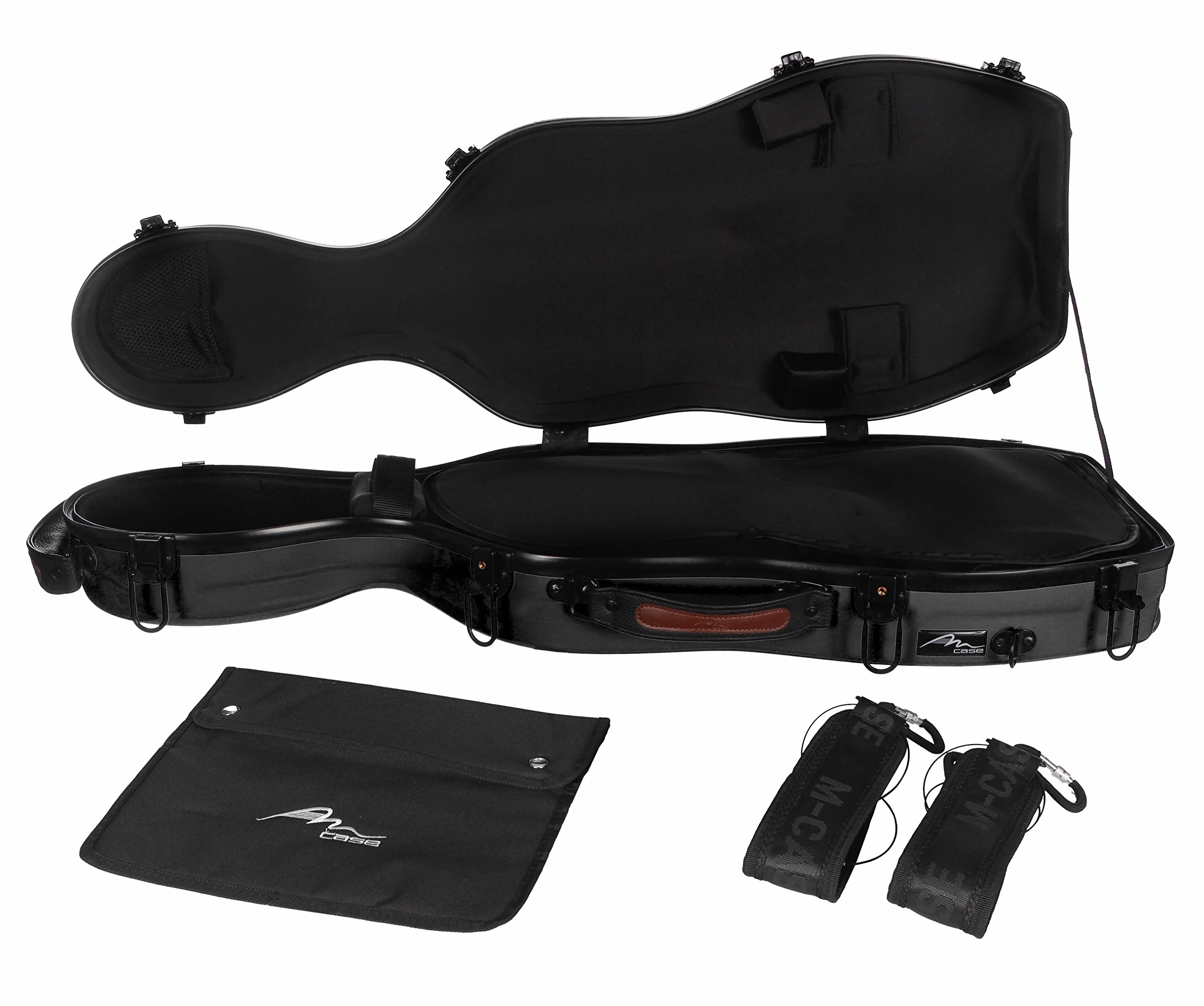 M-Case Custodia per Viola Fiberglass 38-43 Ultra Light nero borsa musicale