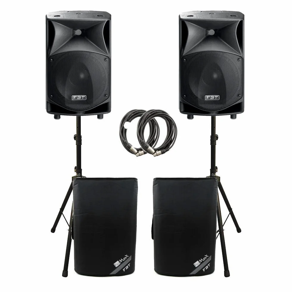 2 x FBT JMAXX 114A 1800W Active 2 Way Speaker Sound System PA Bundle