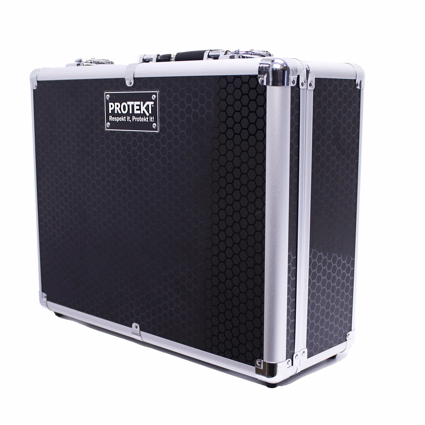 Protekt Plus Series Universal Utility Flight Case Pick and Fit Schiuma a cubetti, Black, 450 x 370 x 180mm, Custodia universale di volo