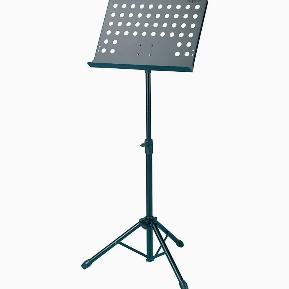Proel RSM360M - Leggio Musicale professionale per spartiti preforato con Borsa, Nero (RSM360M)
