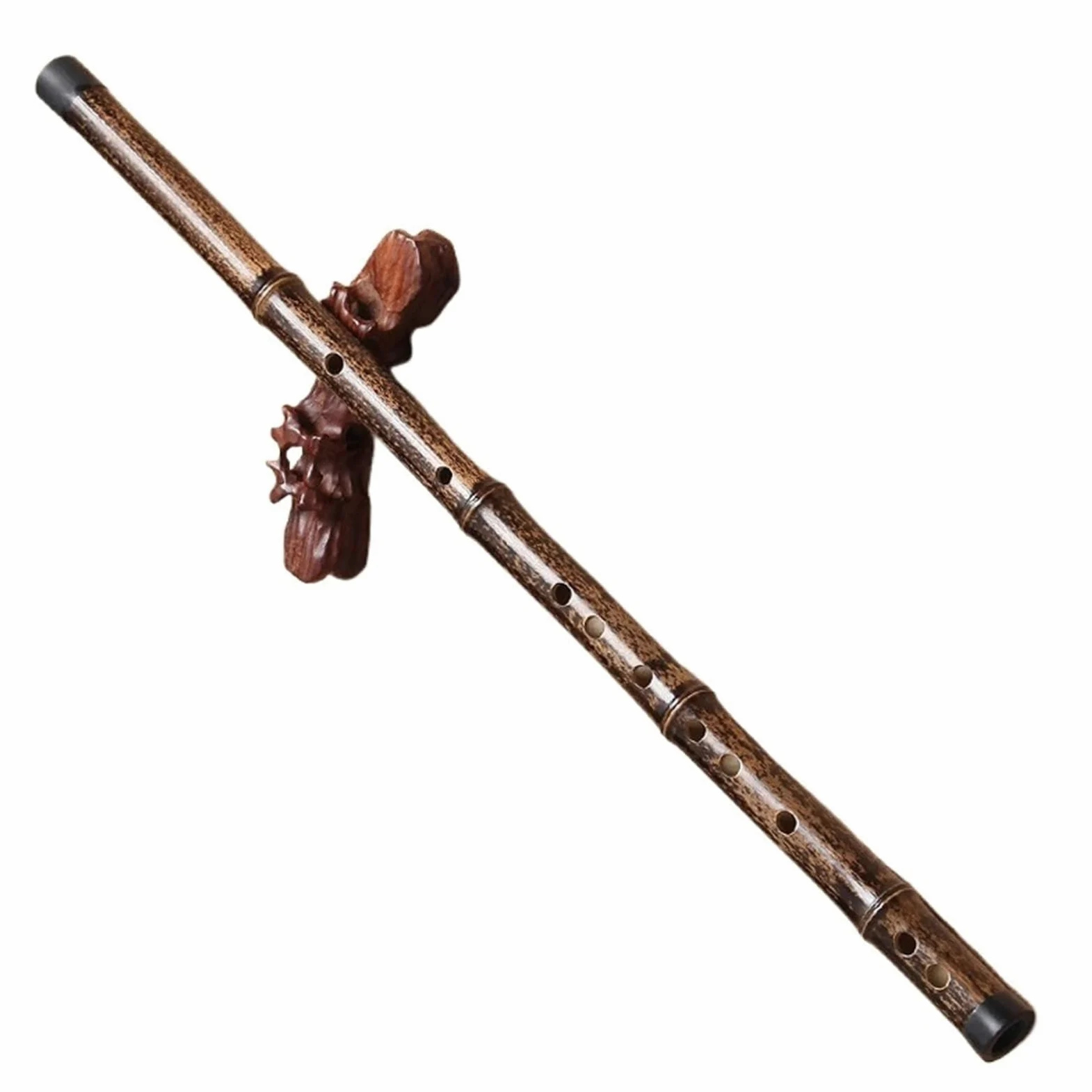 Flauto di bambù professionale Un Intero Pezzo Di Flauto Di Bambù Viola Strumento Musicale Flauto Semplice Senza Filo E Senza Incisione (Color : F)