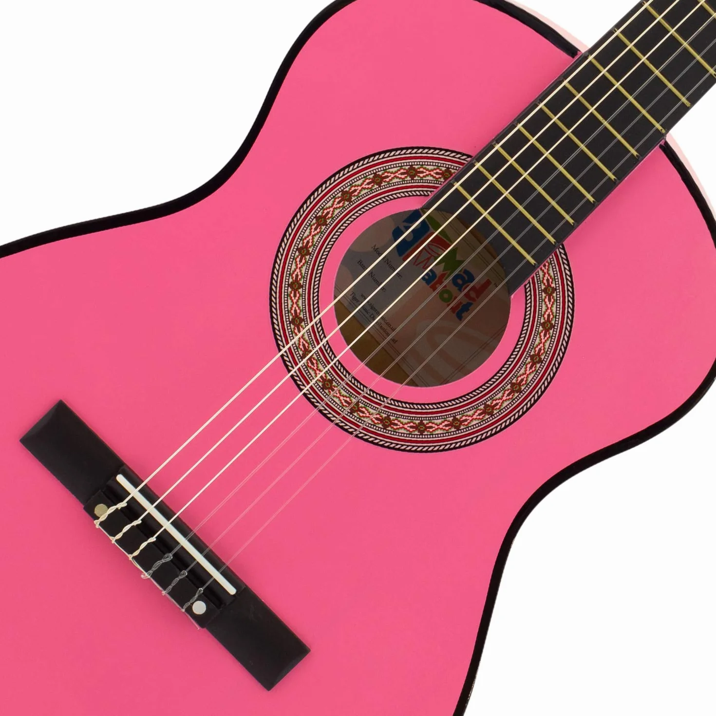 Mad About MA-CG06 - Chitarra classica 1/4, colore: Rosa