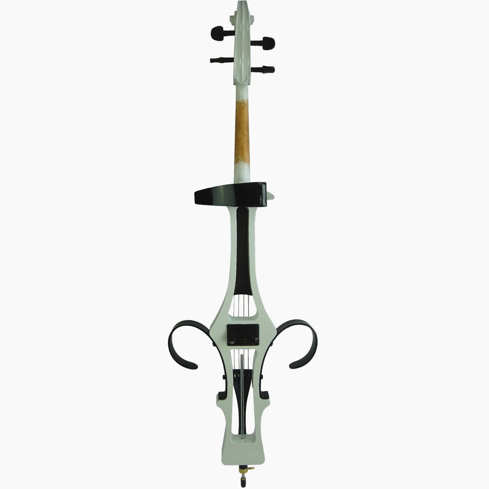 Aliyes Handmade Professionale Legno Massello Elettrico Violoncello 4/4 Full Size Silenzioso Elettrico Cello-Bianco