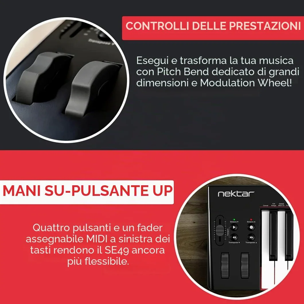 Nektar SE49 - Controller per tastiera MIDI USB