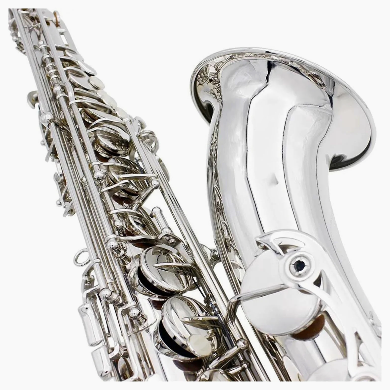 sassofono SILVERING Professional Bb Sax Tenore Sax Tenore Argento Accessori Completi