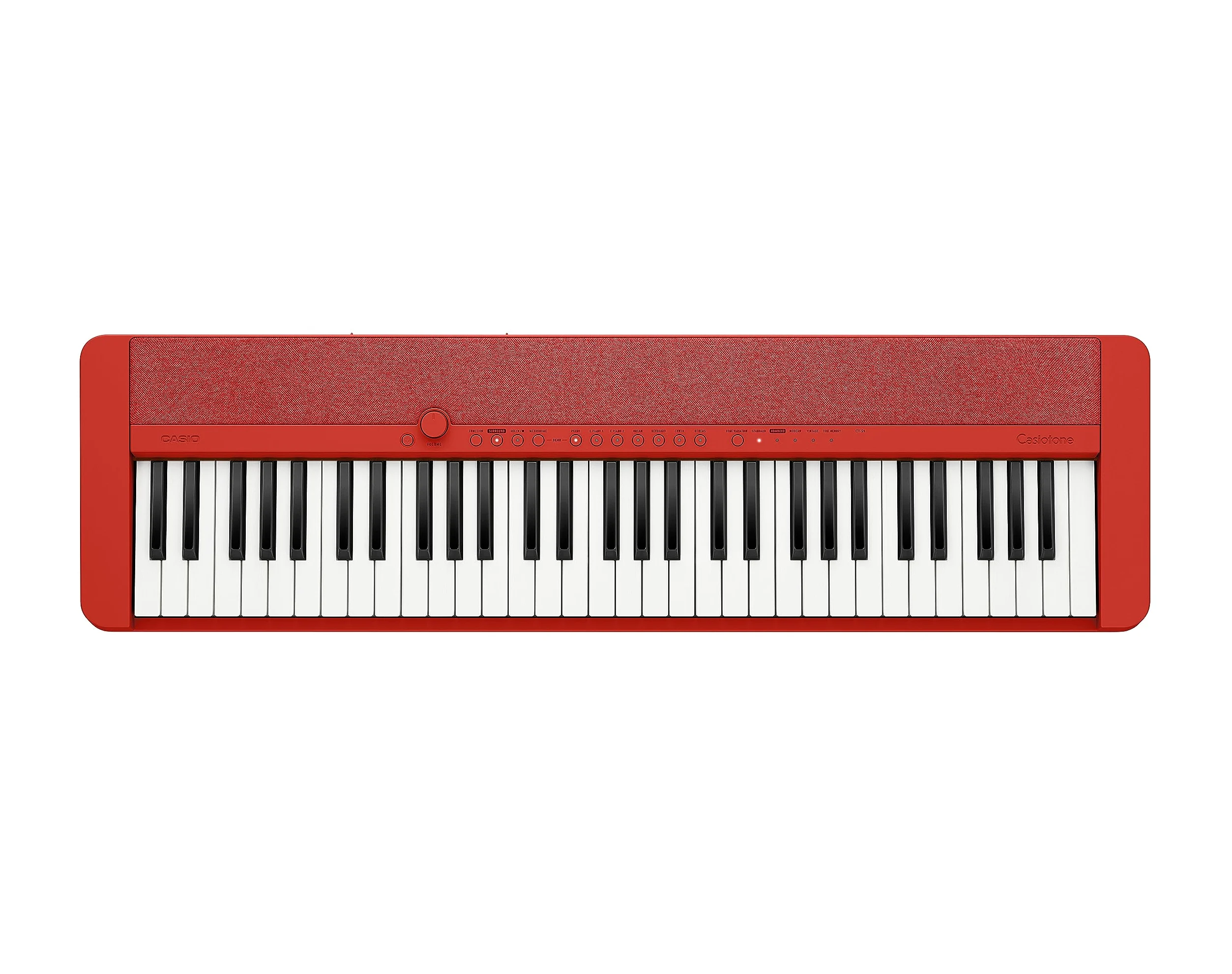 Casio CT-S1 Educational Pack with Stand and eMedia Instructional Software, AC Adapter and Headphones, Red