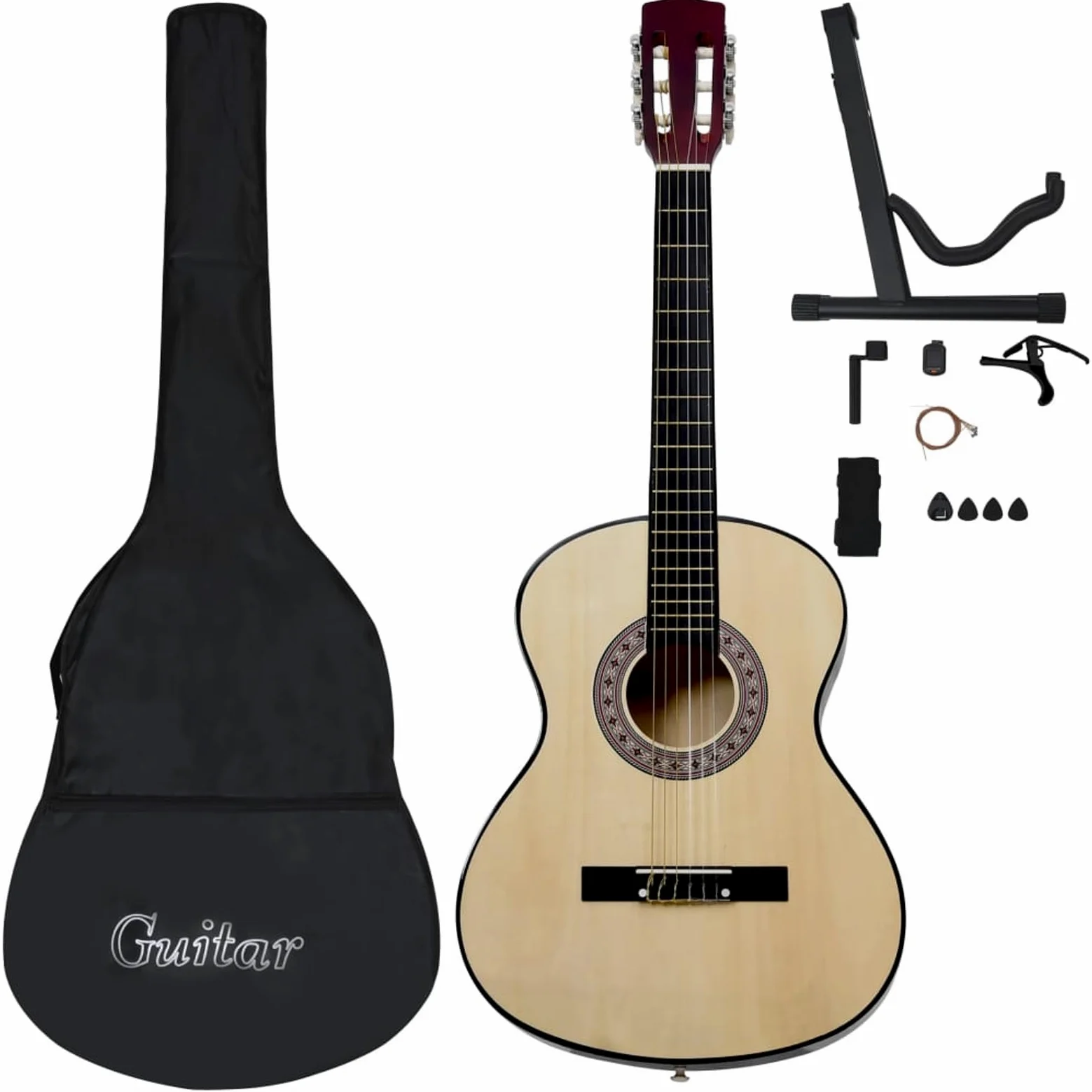 Set Chitarra Classica per Principianti 12 pz 4/4 39",Arte e Svago,Hobby e Arti Creative,Strumenti Musicali,Strumenti a Corda,Chitarre-70107