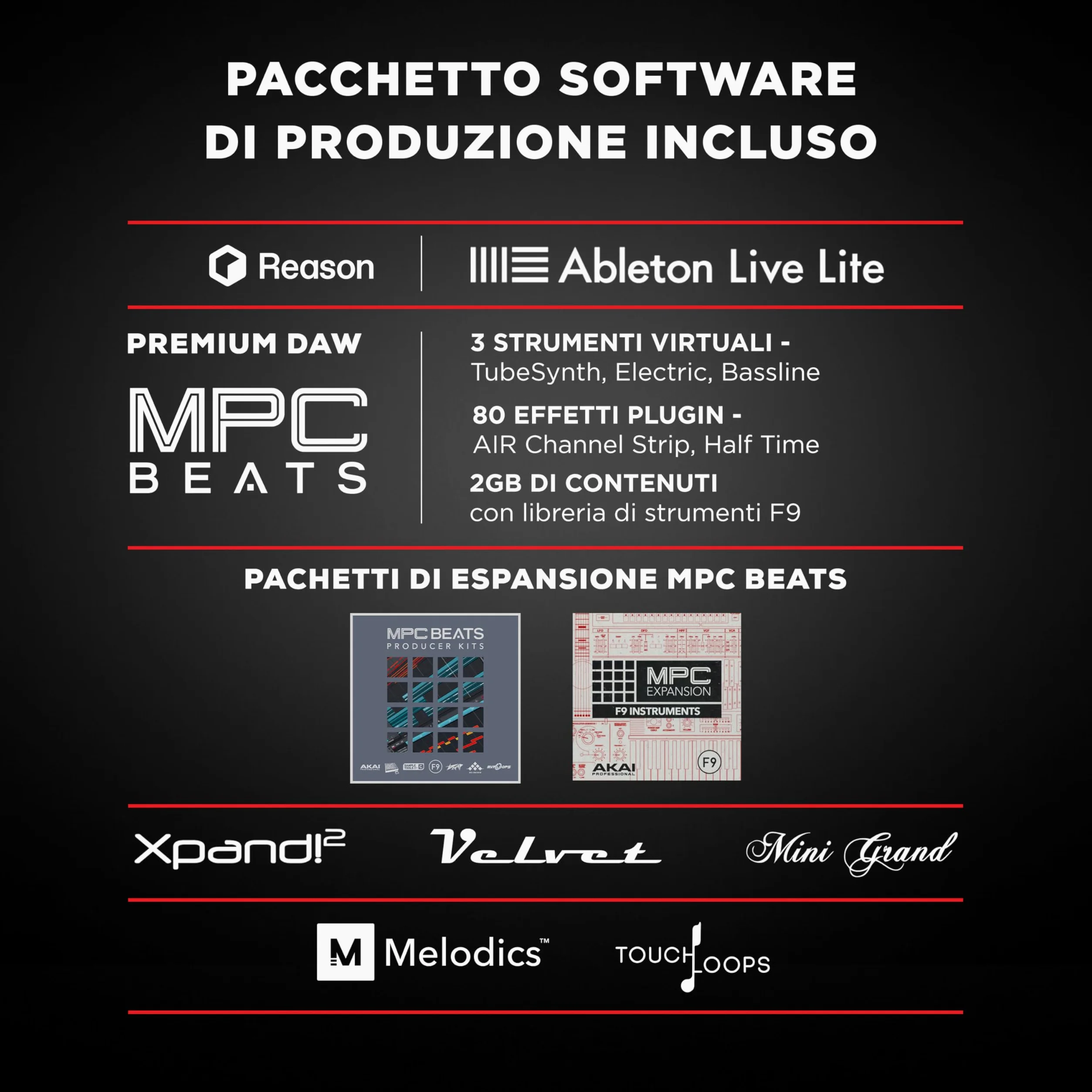 M-AUDIO Keystation 61 MK3 - Tastiera MIDI Controller USB a 61 Tasti, Controlli Assegnabili, Plug-and-Play (Mac/PC) + Pacchetto Software