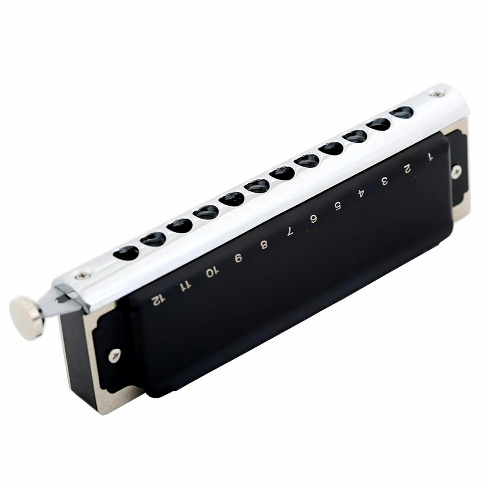 Armonica Arpa Cromatica 12 Fori 48 Toni Organetto A Bocca Strumenti Musicali Professionali Chiave C Copertura In Acciaio Inossidabile armonica a bocca professionale