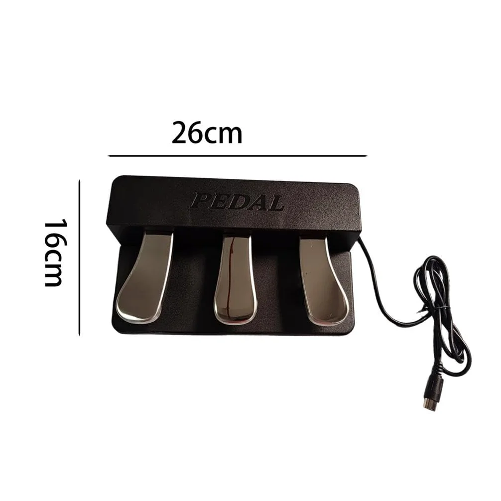 3 Unità di ricambio per pedaliera portatile professionale Accessori per strumenti musicali per pianoforti elettrici Tastiere
