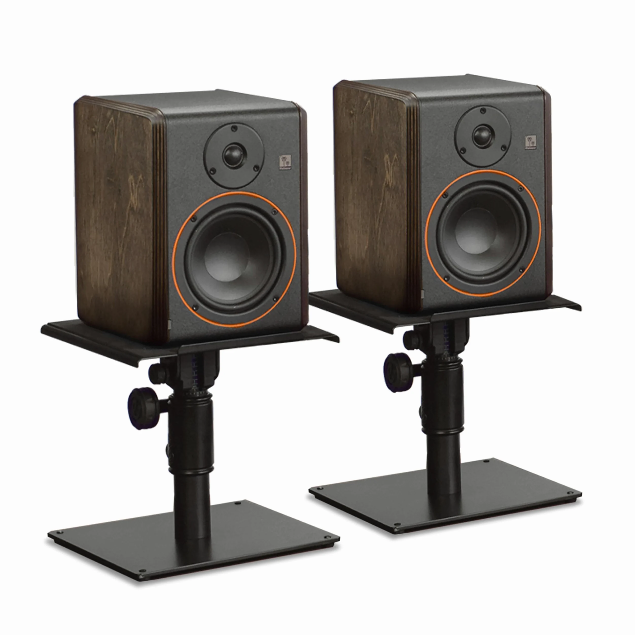 Palmer STUDIMON5 Moniteurs de studio actifs 5" (2x) & Gravity SP3102 Supports pour moniteurs (2x) – Pack, nero